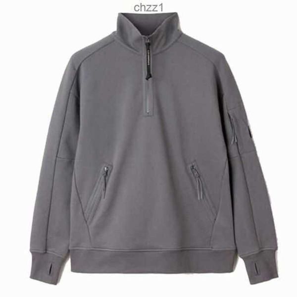 

men's hoodies turn-down collar men long sleeve half-zipper sweatshirts casual clothes cp men'sckbd, Black