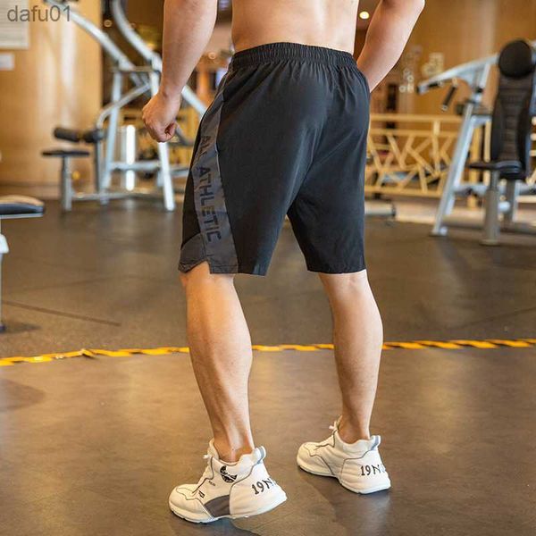 

men's shorts kamb summer men's sport shorts elastic waist solid pants running gym bodybuilding joggers outdoors clothing male beac, White;black