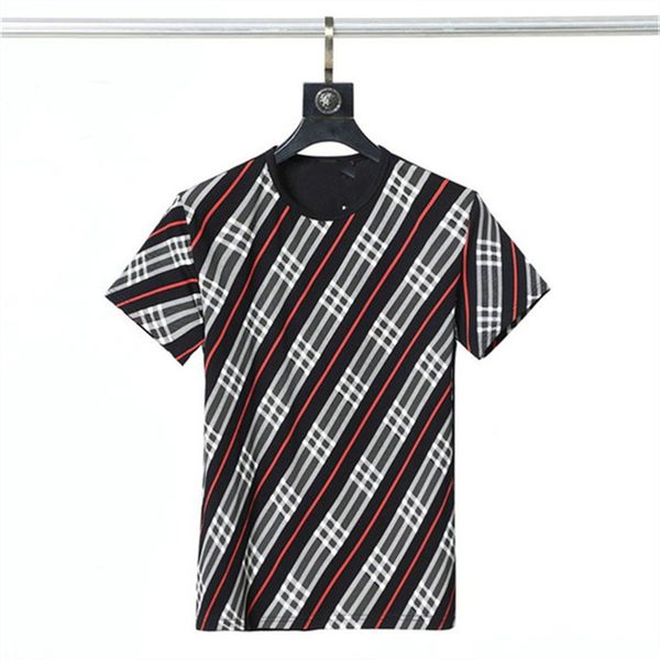

summer new men's t-shirt fashion trend designer european and american style printed personality hundred match young charm internet cele, White;black