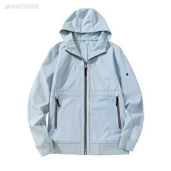 

20fw waterproof fabric of soft shell jacket with plush in autumn and winter fashion men's windbreaker coat 1 76t0, Black