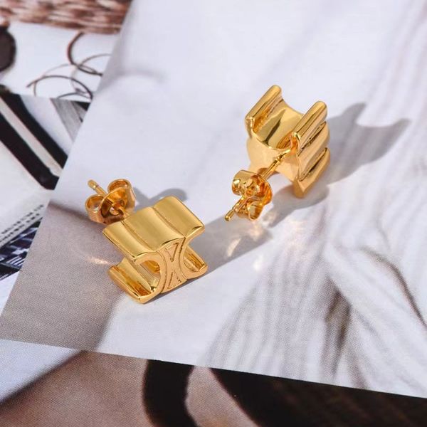 

23 gold earrings, women's earrings, exquisite and simple fashion, women's earrings, jewelry, gifts, party decorations, Silver