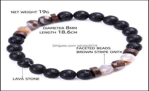

charm bracelets men bracelet faceted natural stone wooden beaded 8mm tiger eye spectrolite buddha lava beads stretch women jewelry5866052, Golden;silver