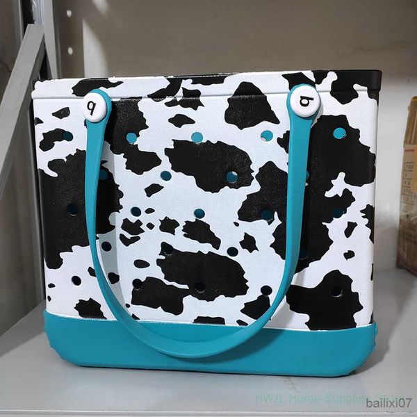 

other bags soft beach standing tote bags handbag hollow out holes waterproof rubber basket bag summer beach towels storage bag, Black;red