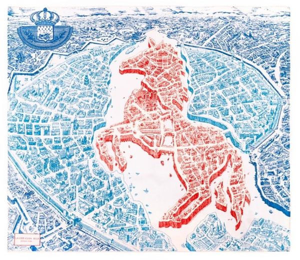 

pobing manual hand rolled twill silk scarf women horse map square scarves echarpes foulards femme wrap lady bandana hijab 90cm 2016701179, Blue;gray