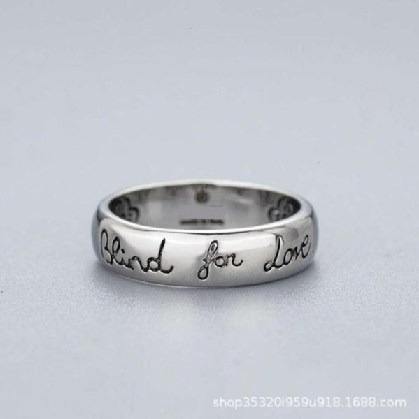 

ring two g santique thai sier blind for love silver jewelry041866632866175