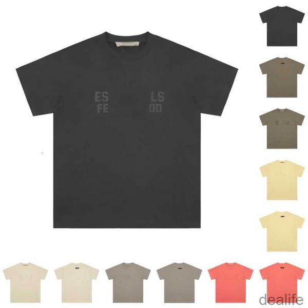 

23ss women mens designer essentail t shirts luxury tees brand essent casual fashion tshirt essentiel clothing tu4r, White;black
