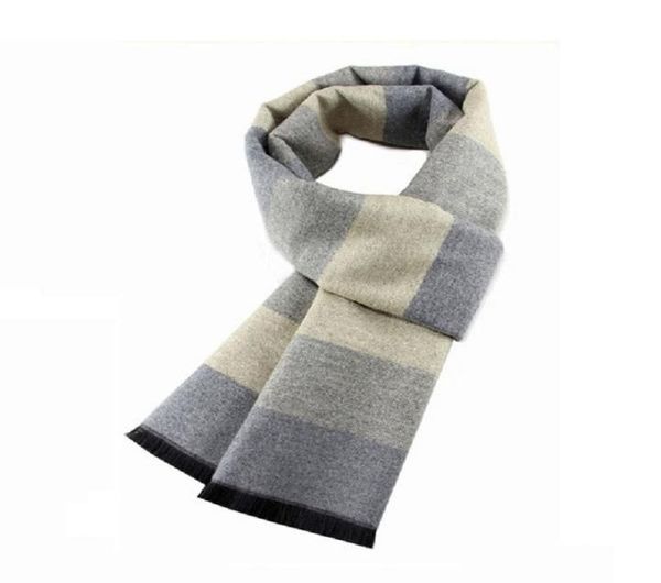 

fashion men039s scarf autumn winter leisure multipurpose neckerchief check decorative business scarves plaid warm lattic9189694, Blue;gray
