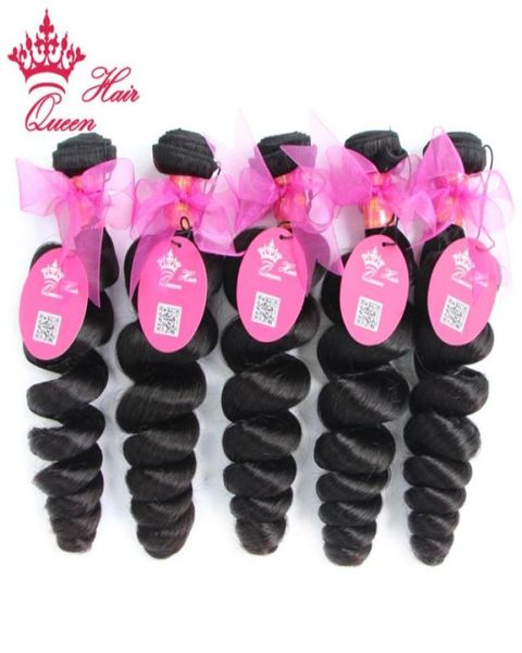 

queen hair products mixed length 5pcslot virgin brazilian hair extensions loose wave more weaves machine weft fast 8 2875490131502441, Black