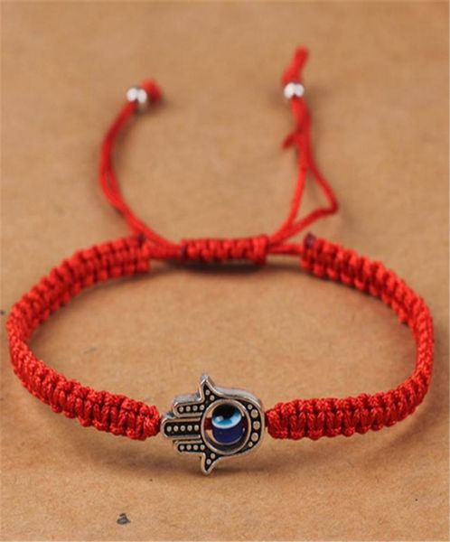

handwoven bracelet lucky bracelet kabbalah red string thread hamsa bracelets blue turkish evil eye charm jewelry fatima bracelet j5097675, Red;brown