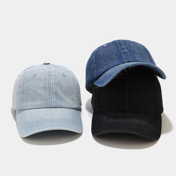 

fashion denim baseball cap men women jeans caps casquette plain bone hat gorras men casual hats, Blue;gray