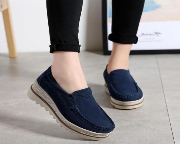 

sandals spring women flats shoes woman platform slip on sneakers suede ladies tenis loafers moccasins casual3694842, Black