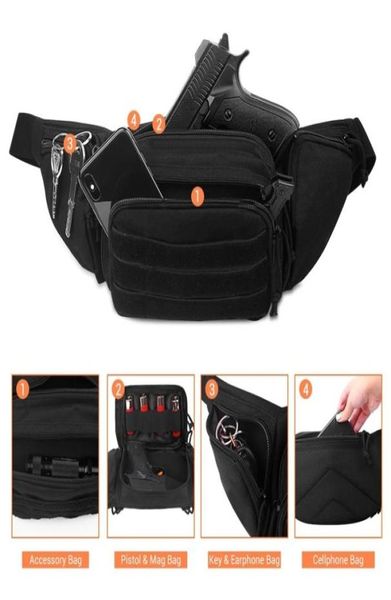 

tactical waist bag concealed gun carry pouch military pistol holster fanny pack sling shoulder bags for outdoor hunting camping4598853