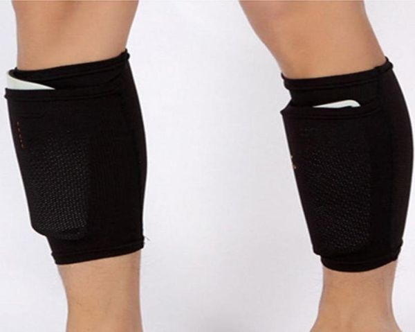 

elbow knee pads 1 pair sports soccer guard pad sleeve sock leg support safety breathable training shin sleeves calf guards prote5610832, Black;gray