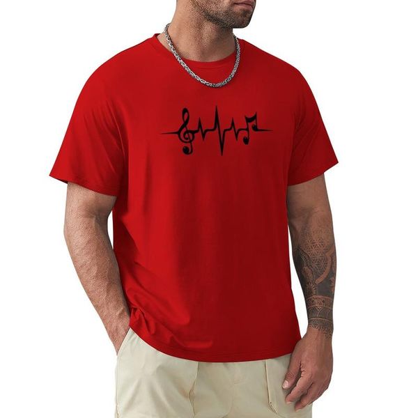 

men's polos music heartbeat notes clef frequency wave sound festival t-shirt sweat shirts graphics t shirt mens clothes 6qjvi, White;black