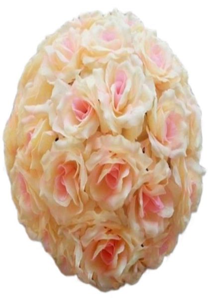 

20cm artificial silk rose pomander flower balls wedding party bouquet home decoration ornament kissing ball hop4141317
