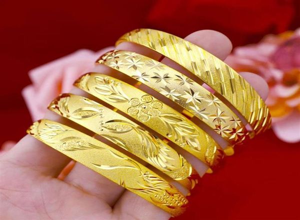 

brass goldplated jewelry vietnam sand gold dragon and phoenix bracelet sandblasted starry sky pushpull bracelet women252i3622912, Black