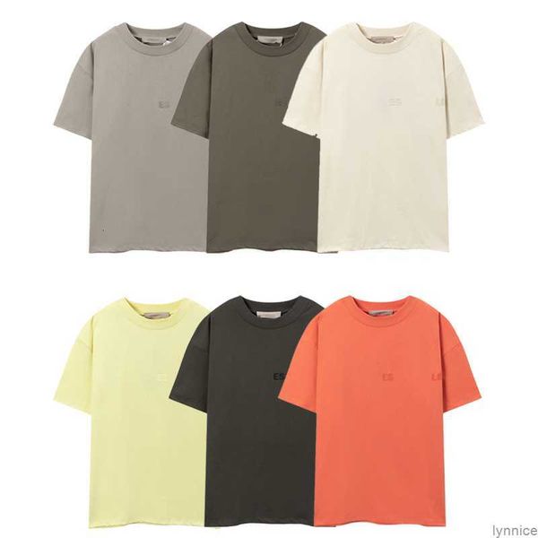 

mens womans essent t shirts essentail loose high street couple short sleeve fashion casual clothing essentiel otl4, White;black