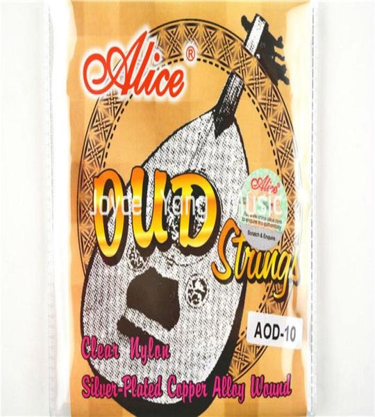 

alice aod101112 oud strings clear nylon silverplated copper alloy wound 101112 string wholes9019655