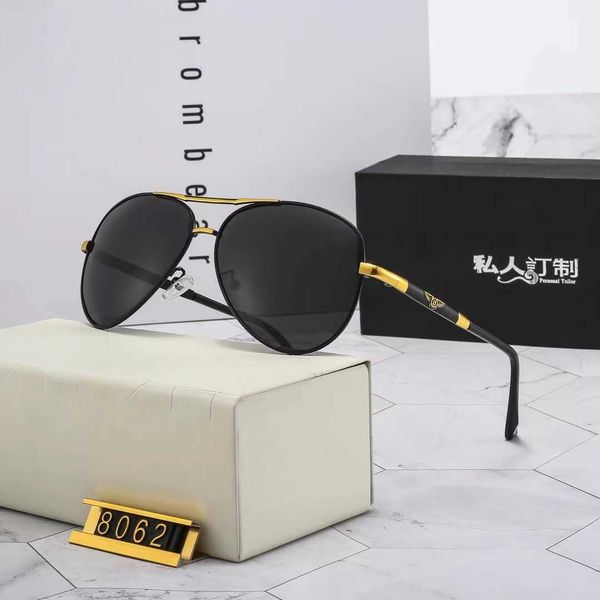 

2021 new metal polarized men's color changing sunglasses anti ultraviolet driving glasses, White;black