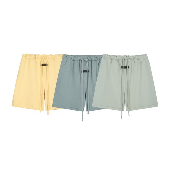 

23ss summer europe usa 3d silicone logo shorts men skateboard high street fleece running middle pants jogging short sweatpants new colors pr