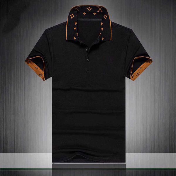

men polo shirts luxury designer mens clothes short sleeve fashion casual men's summer t shirt many colors are available size m-3xl 010, White;black