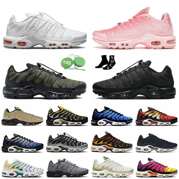 

tns utility running shoes airmaxs tn plus terrascape clean white black atlanta berlin tnplus unity rose reflective big size tennis sneakers