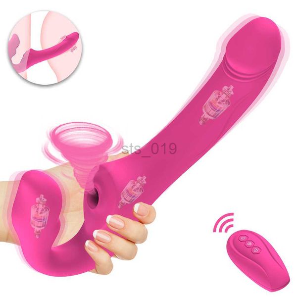 

set strap-ons for husband and wife vibrators woman with control couple lesbian dildo anal vibrator toys vagina masturbation j230529, Red;black