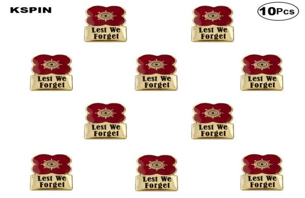 

lest we forget poppy flower lapel pin brooches pins flag badge brooch badges6842379, Gray