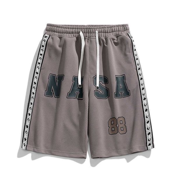 

2023 summer ribbon letter loose casual shorts fashion basketball sports shorts fashion versatile casual pants, White;black