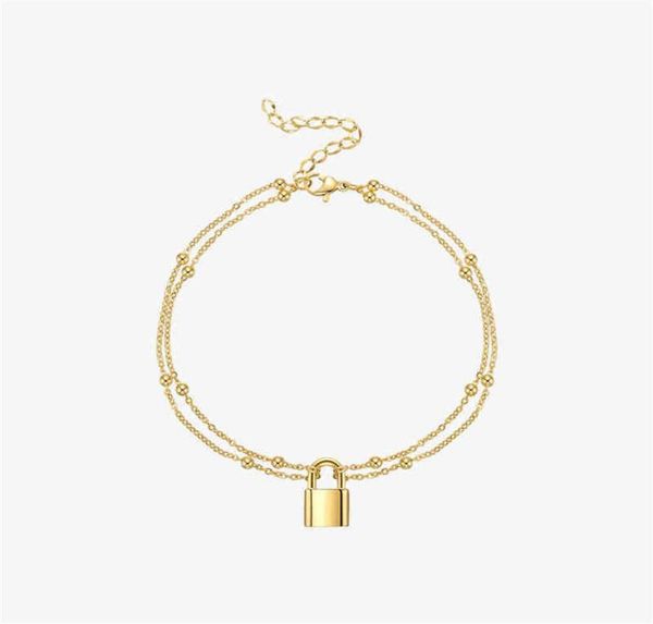 

anklets enfashion boho slot enkelbanden voor vrouwen goud kleur bijoux femme strand accessoires modesieraden rvs a215006 220120249590059, Red;blue