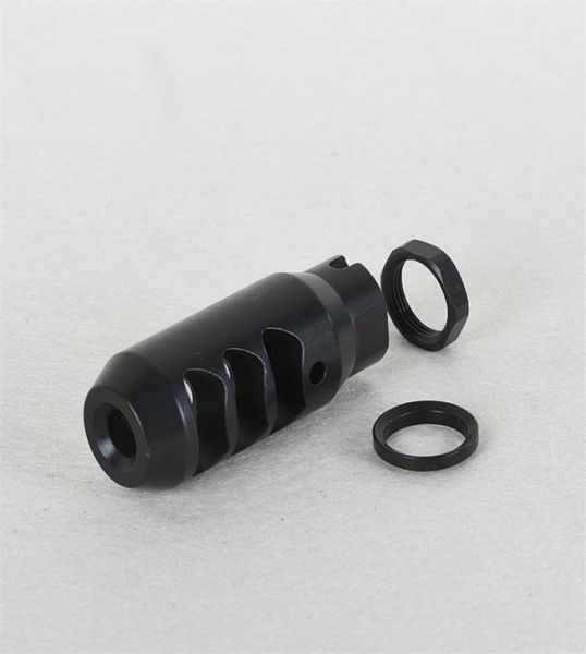 

shippping muzzle device 308 m14x1lh thread muzzle brake pressure reducer with crush washer jam nut3306864
