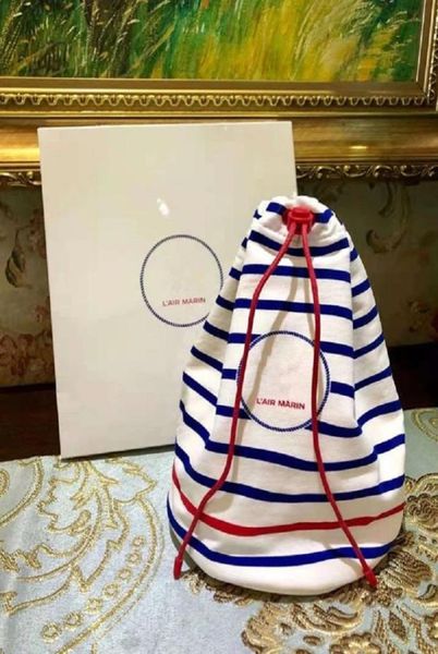 

new fashion vip gift makeup bag classic red blue string cosmetic case good quality party makeup organizer bag clutch bag with box4362987
