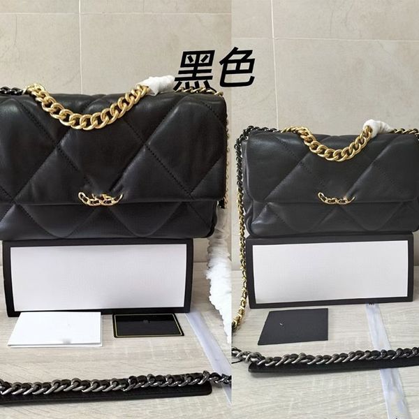 

7a luxury tote famous brand one shoulder bag women's flip bag 2 sizes designer classic goatskin 19bag fashion travel cross-body slung s