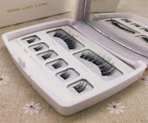 

genailish 8pcs 3d magnetic eyelashes mink lash full strip lashes false eyelash with tweezers double magnet fake lash278n5633589