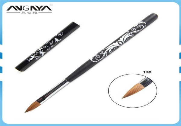 

whole kolinsky acrylic nail art brush no 210 uv gel carving pen brush flower printing design liquid powder diy nail drawing4242707, Yellow