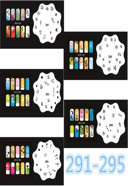 

2017 new fashion airbrush nail stencils set 291300 tools diy airbrushing 10 x template sheet for airbrush kit nail art paint8017340, White