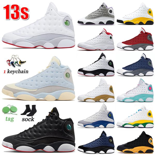 

13s fashion basketball shoes jumpman 13 1:1 solefly red flint hyper royal university gold del sol obsidian wheat wolf grey mens women sneake, White;red