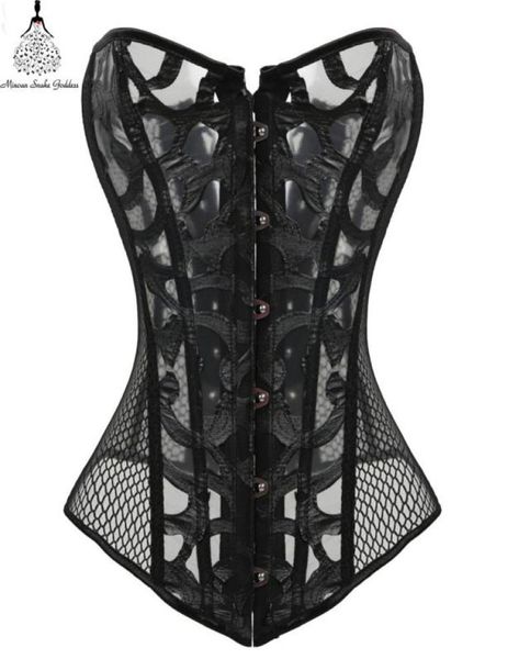 

corset steampunk gothic bustier corselet waist trainer women burlesque j1907016726455