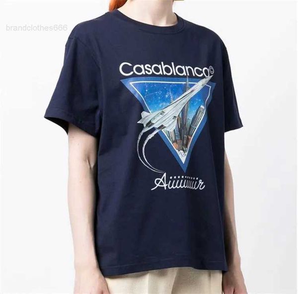 

mens designer t shirt casablanc shirt man womens t shirts with letters print short sleeves summer casablanca t-shirts men loose tees us size, White;black