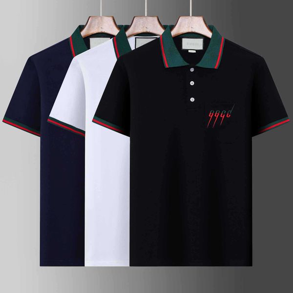 

mens polo shirt designer for man t shirt embroidery horse 2023 men golf polos shirts designers summer women high street casual tees asian s, White;black