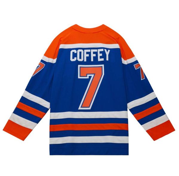 

paul coffey stitched hockey jersey mitchell & ness 1986-87 men women youth s-3xl retro jerseys, Black;red