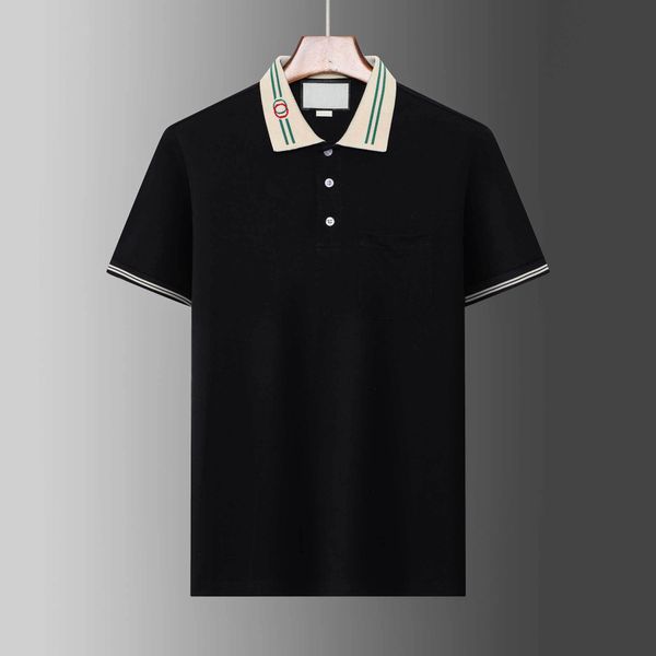 

designer stripe polo shirt t shirts snake polos bee floral mens high street fashion horse polo luxury t-shirt, White;black