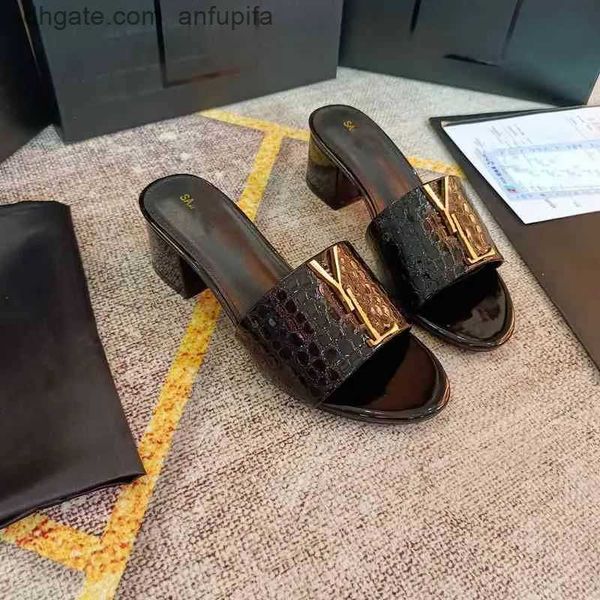 

22 designer high-end quality high heeled sandals fashion leather withalphabet women shoe heels lady woman shoes yslitys yz1c, Black