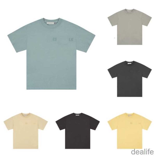

essentail tees t-shirts luxury designer fashion clothing essent short sleeve t-shirt men's women's trend casual essentiel du7x, White;black