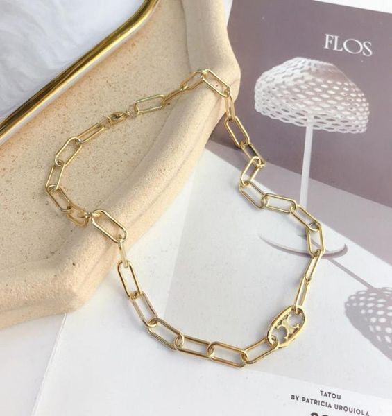 

luxury fashion choker necklace designer 925 silver plated 18k gold plated stainless steel letter pendant necklaces for women weddi7207447