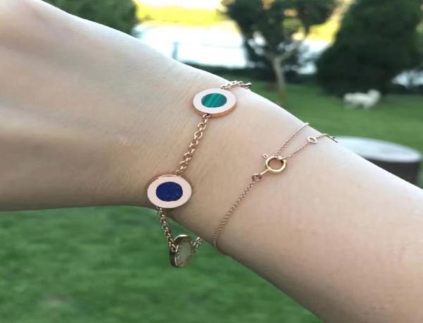 

luxury bulgarian charm round pie color shell four color women039s bracelet classic jewelry3611171, Golden;silver