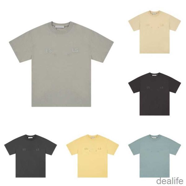 

essent tees tshirts luxury designer essentail fashion clothing letter printed short sleeve t-shirt for mens womens casual hh74, White;black