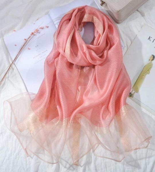 

whole 2019 fashion autumn and winter brand silk scarves timeless classic super long shawl fashion women039s soft silk sca7078097, Blue;gray
