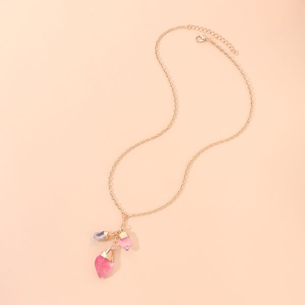 

fashion jewelry designer jewelry fashion color crystal gem pendant necklace, punk exaggerated trend of the necklace hand-made pendant neckla, Silver
