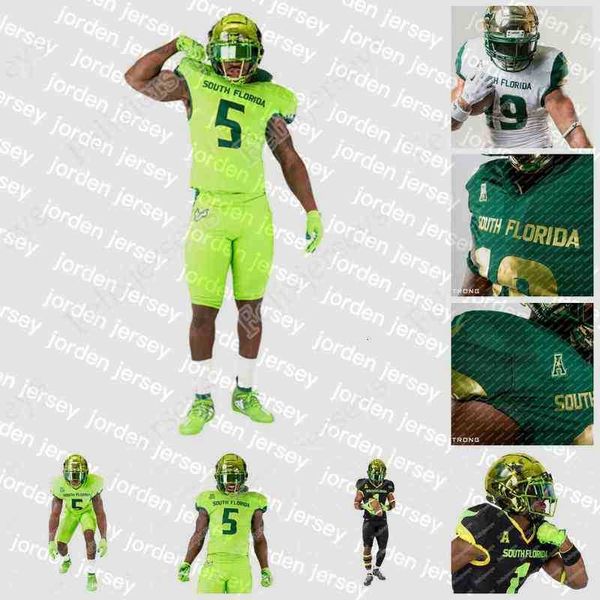 

thr 2020 south florida bulls slime green alternate cade fortin johnny ford noah johnson katravis marsh, Black